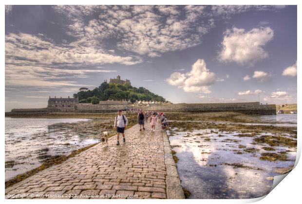 Causeway to the Mount  Print by Rob Hawkins