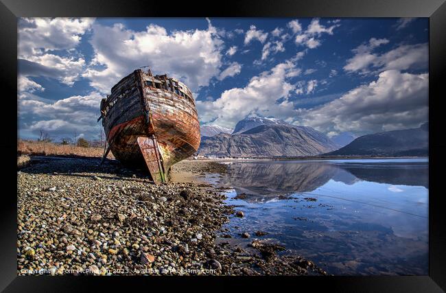 The Corpach Shipwreck Framed Print by Tom McPherson