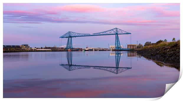 Tees Transporter reflections Print by Kevin Winter