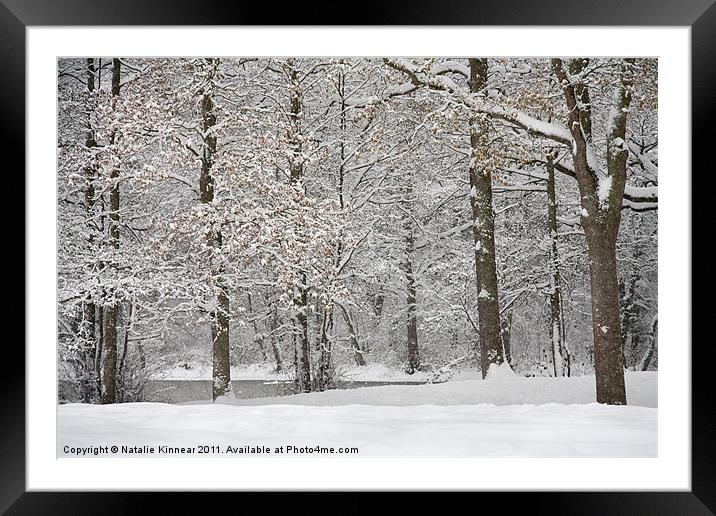 Snowy Scene Framed Mounted Print by Natalie Kinnear