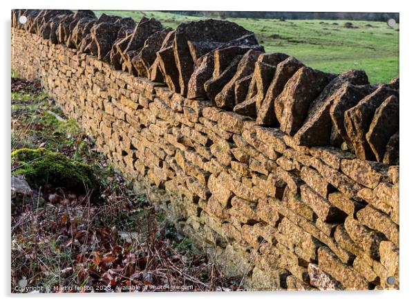 Cotswolds drystone wall Acrylic by Martin fenton