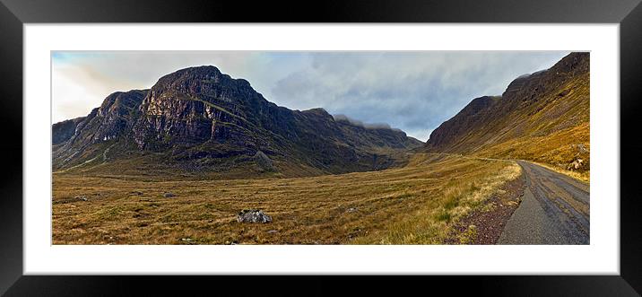 Highland cliff panorama Framed Mounted Print by Gary Eason
