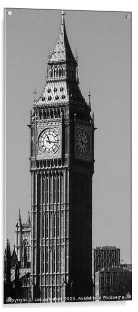 Big Ben London  Acrylic by Les Schofield