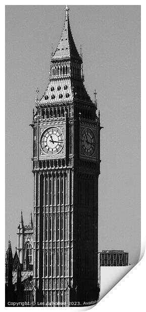 Big Ben London  Print by Les Schofield