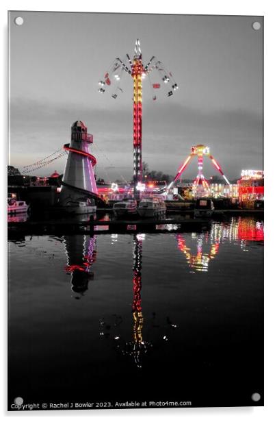 Funfair at Stourport-on-Severn Acrylic by RJ Bowler