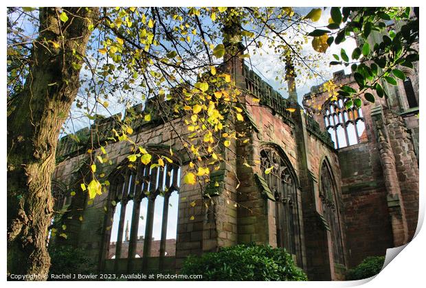 Old Coventry Cathedral Print by RJ Bowler