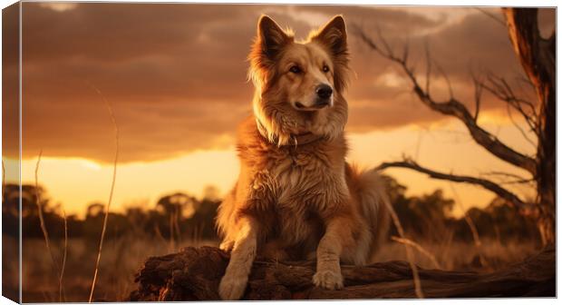 Australian Stumpy Tail Dog Canvas Print by K9 Art