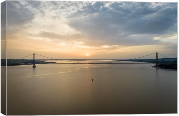 Humber Sunset Canvas Print by Apollo Aerial Photography