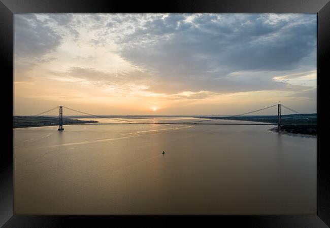 Humber Sunset Framed Print by Apollo Aerial Photography