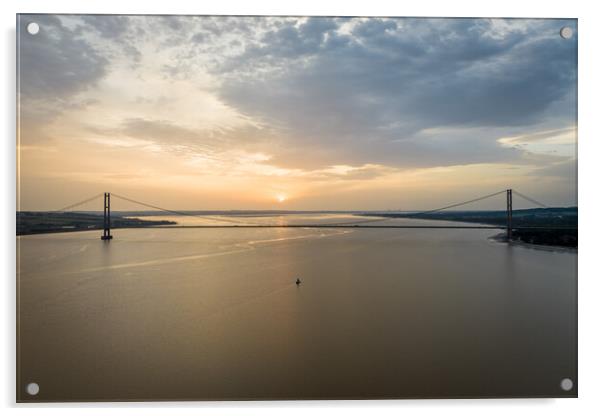 Humber Sunset Acrylic by Apollo Aerial Photography