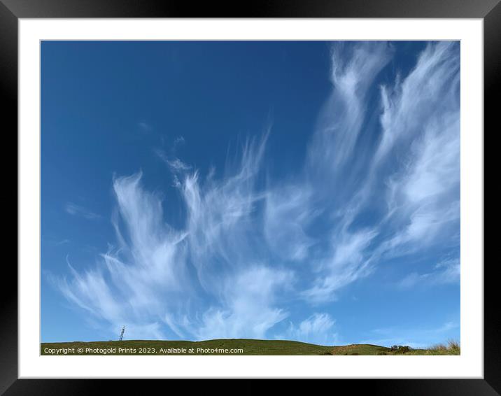 Blue Sky cloud Framed Mounted Print by Photogold Prints