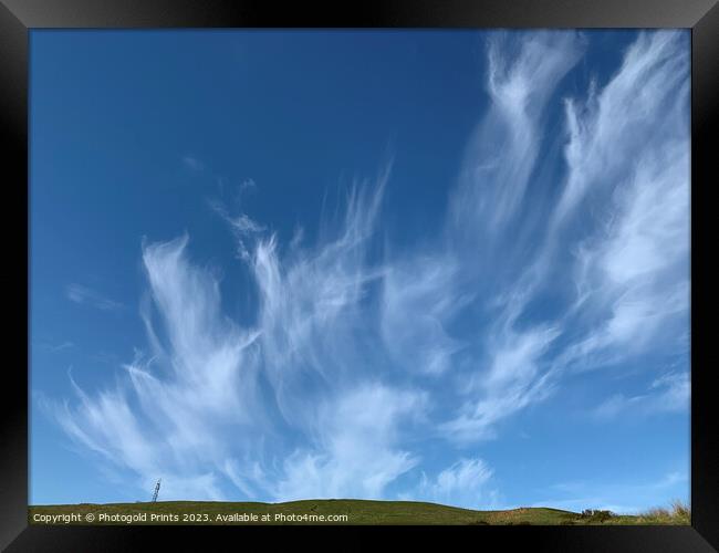 Blue Sky cloud Framed Print by Photogold Prints