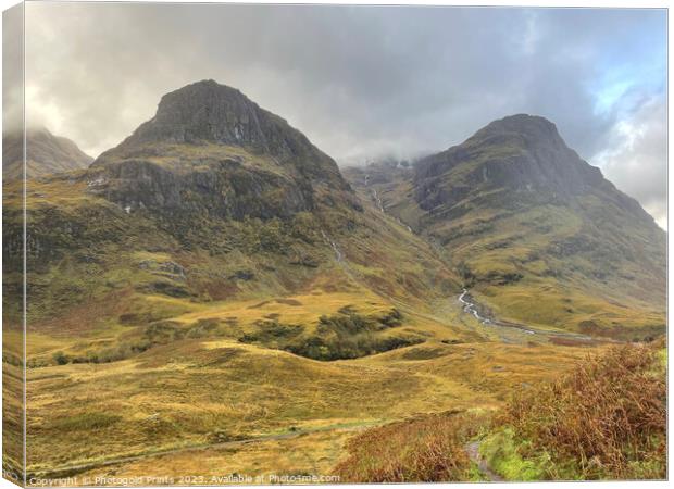 Glencoe , autumn in the Highlands of Scotland Canvas Print by Photogold Prints