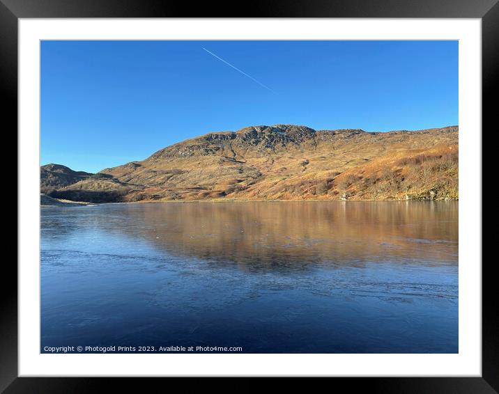 Loch Lubnaig in winter in the Highlands of Scotlan Framed Mounted Print by Photogold Prints