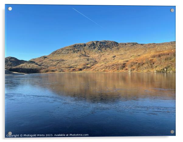 Loch Lubnaig in winter in the Highlands of Scotlan Acrylic by Photogold Prints