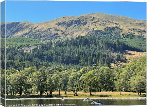 Loch Lubnaig in the Highlands of Scotland Canvas Print by Photogold Prints