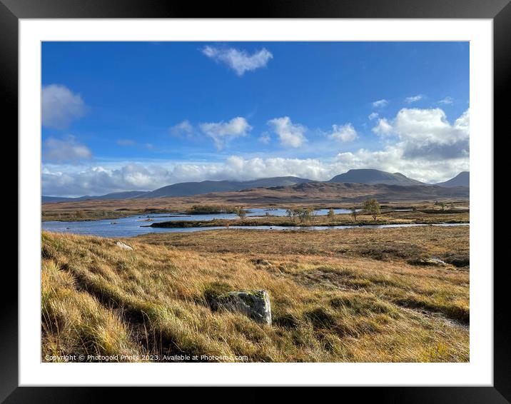 Rannoch Moor in the Highlands of Scotland Framed Mounted Print by Photogold Prints
