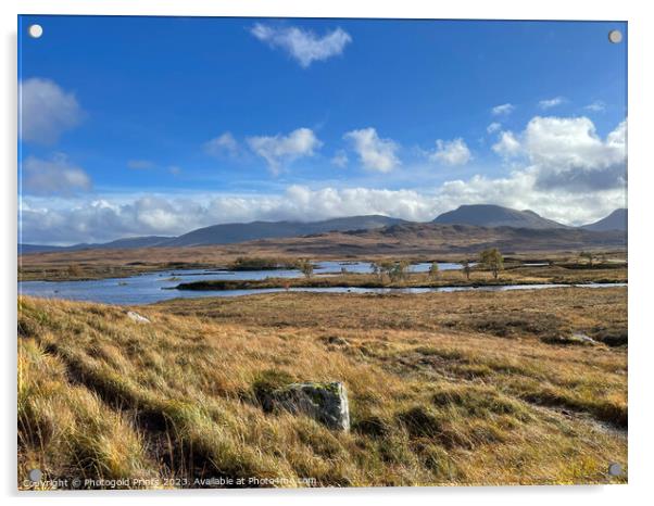 Rannoch Moor in the Highlands of Scotland Acrylic by Photogold Prints