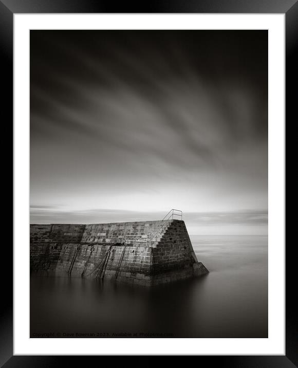 Cove Breakwater Framed Mounted Print by Dave Bowman