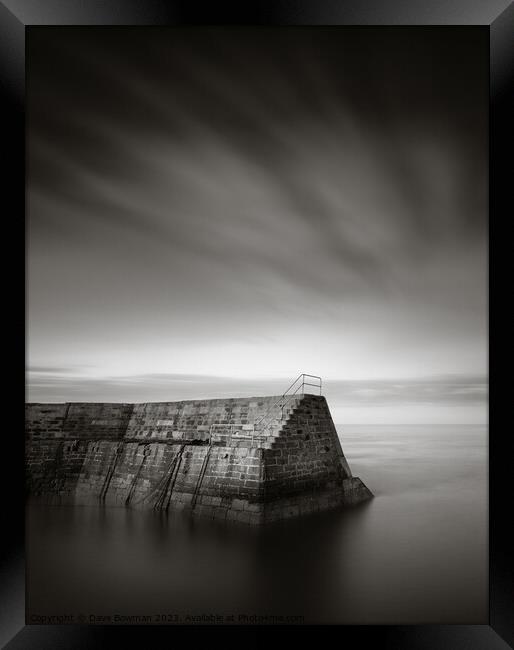 Cove Breakwater Framed Print by Dave Bowman