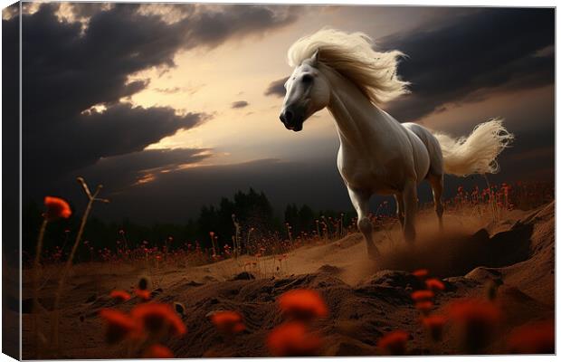 Equine Remembrance Canvas Print by Steve Smith