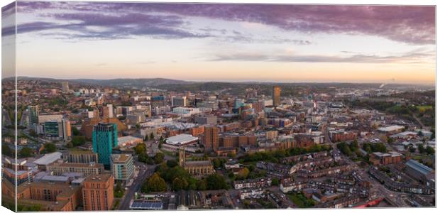 South Side of Sheffield Canvas Print by Apollo Aerial Photography