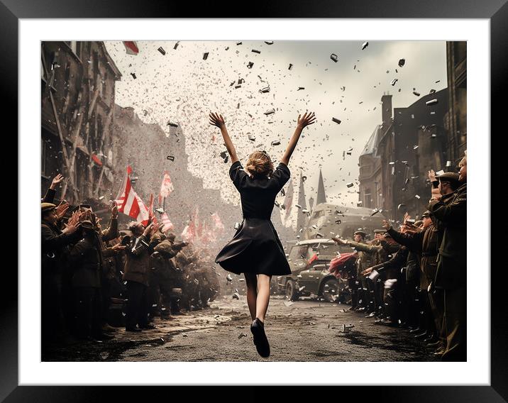 May 8th 1945 VE Day Framed Mounted Print by Steve Smith