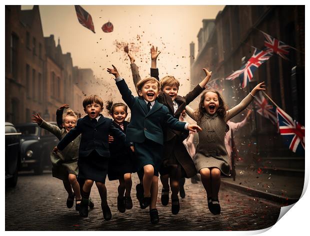 May 8th 1945 VE Day Print by Steve Smith