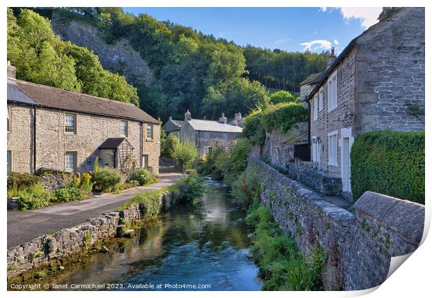 Peakshole Water Castleton Print by Janet Carmichael