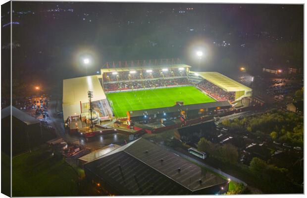 Oakwell Game Night Canvas Print by Apollo Aerial Photography