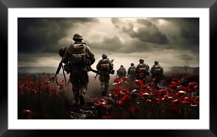 Lest We Forget Framed Mounted Print by Steve Smith