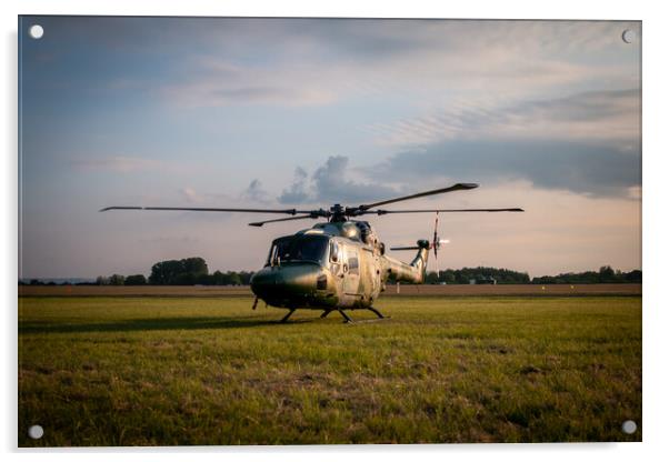 Lynx Mk7 Helicopter Acrylic by J Biggadike
