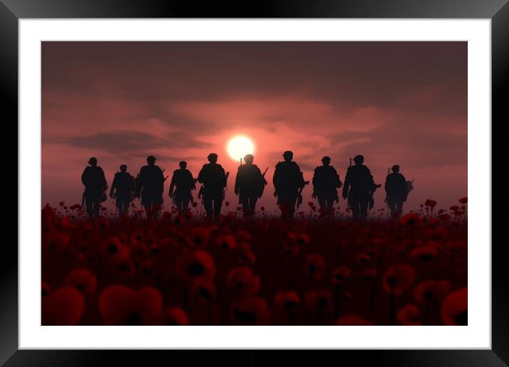 Band of Brothers Framed Mounted Print by J Biggadike