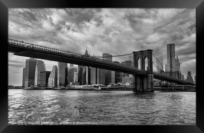 New York Storm  Framed Print by Stephen Taylor