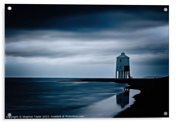 Moody Burnham on Sea Acrylic by Stephen Taylor