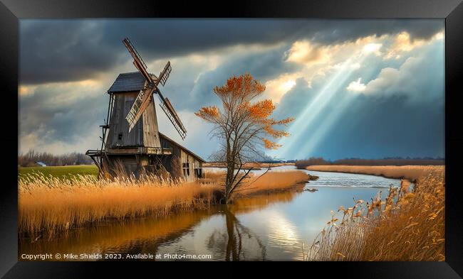 The Forgotten Windmill Framed Print by Mike Shields