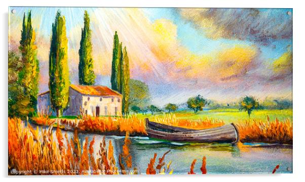 Sunlite Cypress Villa Acrylic by Mike Shields