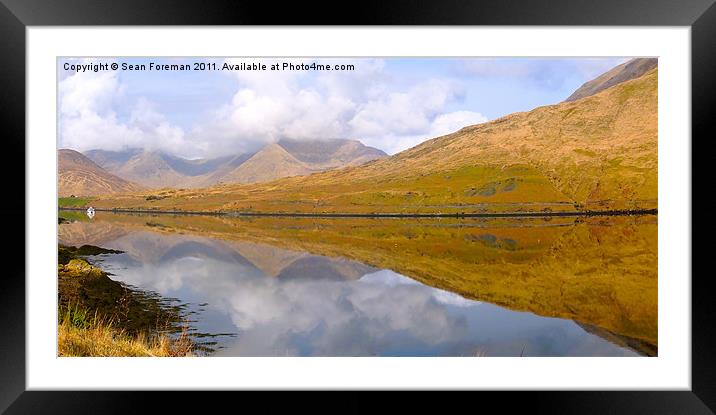 Tranquil Boat Ride Reflected Framed Mounted Print by Sean Foreman