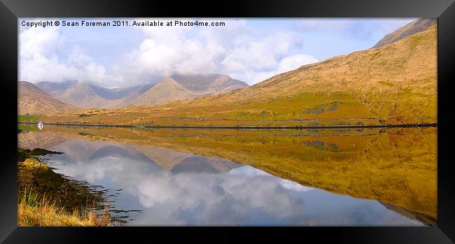 Tranquil Boat Ride Reflected Framed Print by Sean Foreman