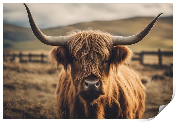 Highland Cattle Print by Picture Wizard