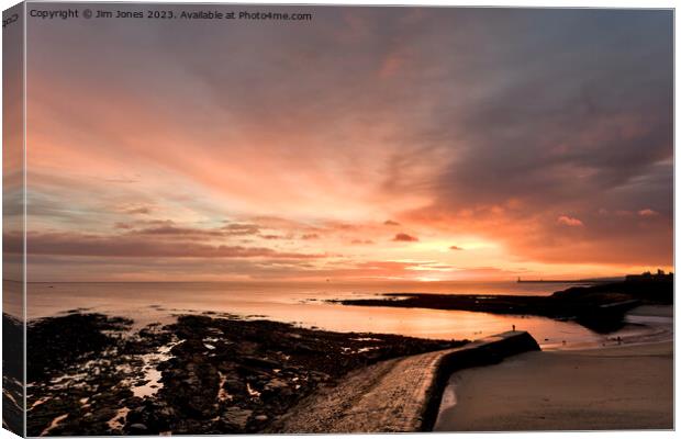 ABCD - Another Beautiful Cullercoats Daybreak (2) Canvas Print by Jim Jones