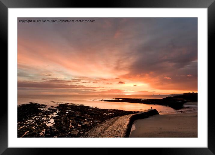 ABCD - Another Beautiful Cullercoats Daybreak (2) Framed Mounted Print by Jim Jones