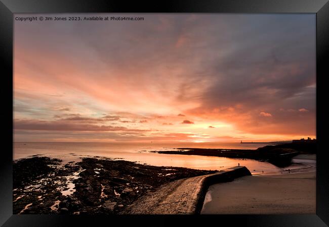 ABCD - Another Beautiful Cullercoats Daybreak (2) Framed Print by Jim Jones