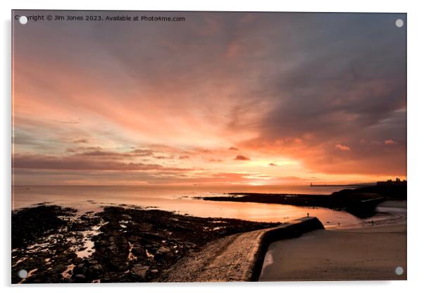 ABCD - Another Beautiful Cullercoats Daybreak (2) Acrylic by Jim Jones