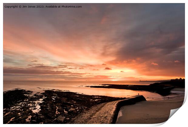 ABCD - Another Beautiful Cullercoats Daybreak (2) Print by Jim Jones