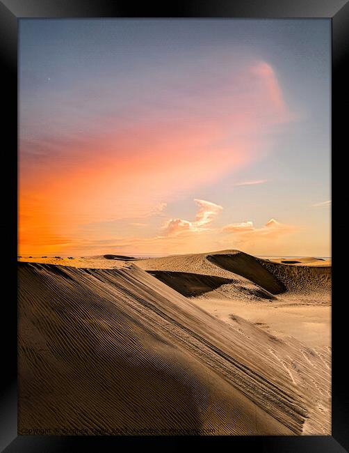 Maspalomas sunset   Framed Print by Stephen Taylor