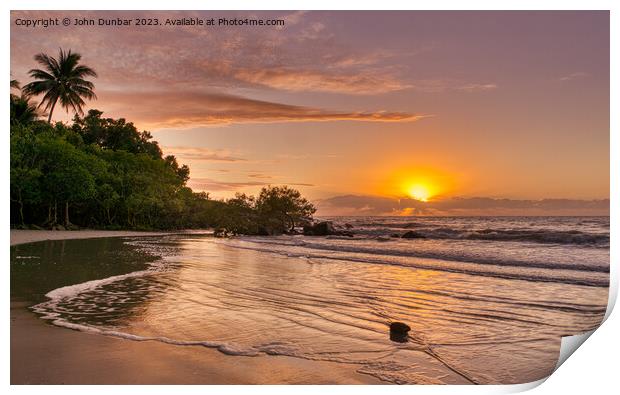 Port Douglas Sunrise Print by John Dunbar