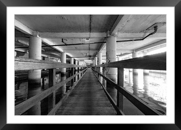 Manchester City Centre Canals II Framed Mounted Print by Glen Allen