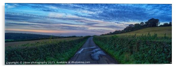 A change on the lane - (Panorama.) Acrylic by 28sw photography