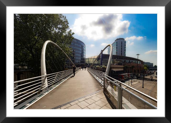 Manchester Curve - Piccadilly  Framed Mounted Print by Glen Allen